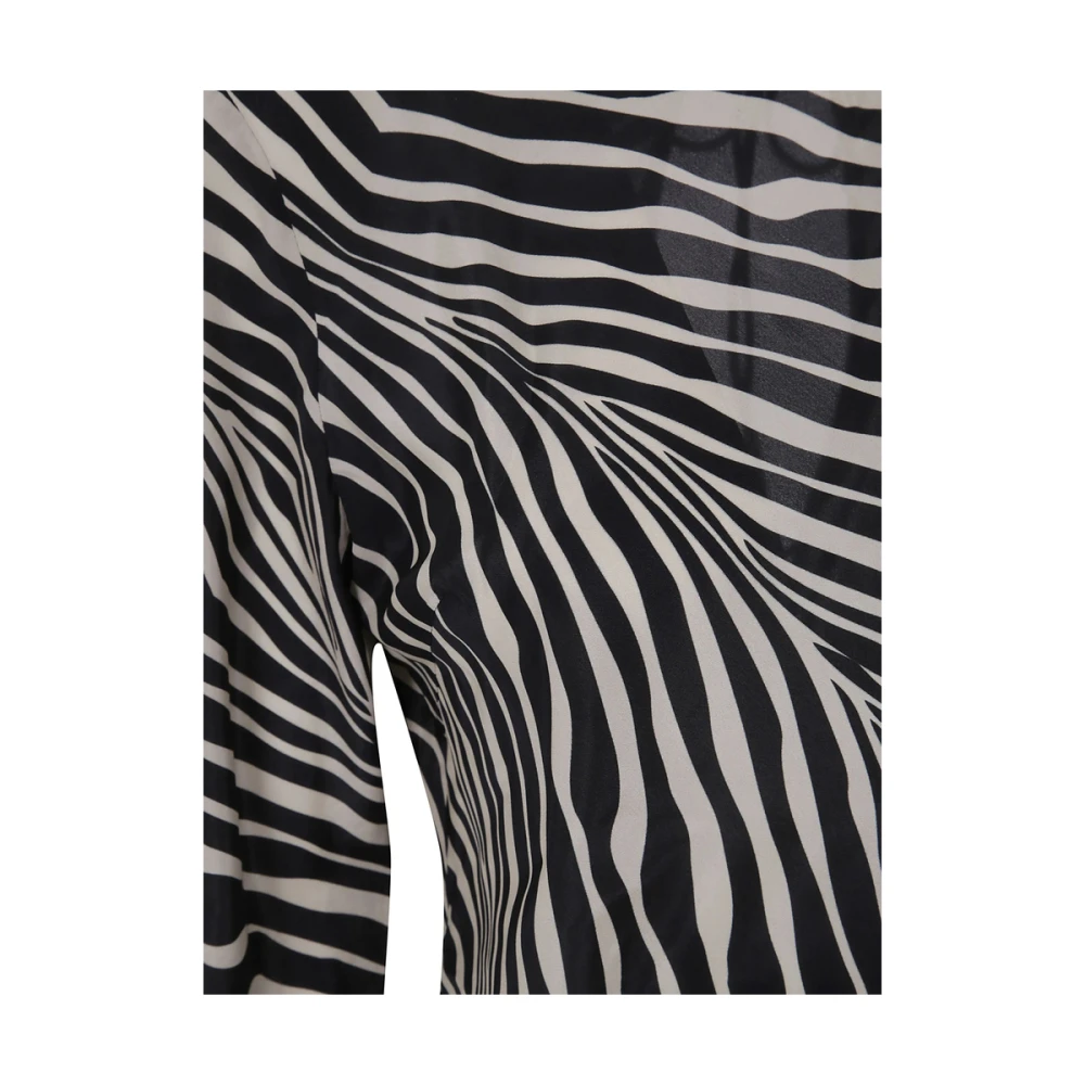 By Malene Birger Zebra Print Sweater met Striksluiting By Herenne Birger Multicolor Dames