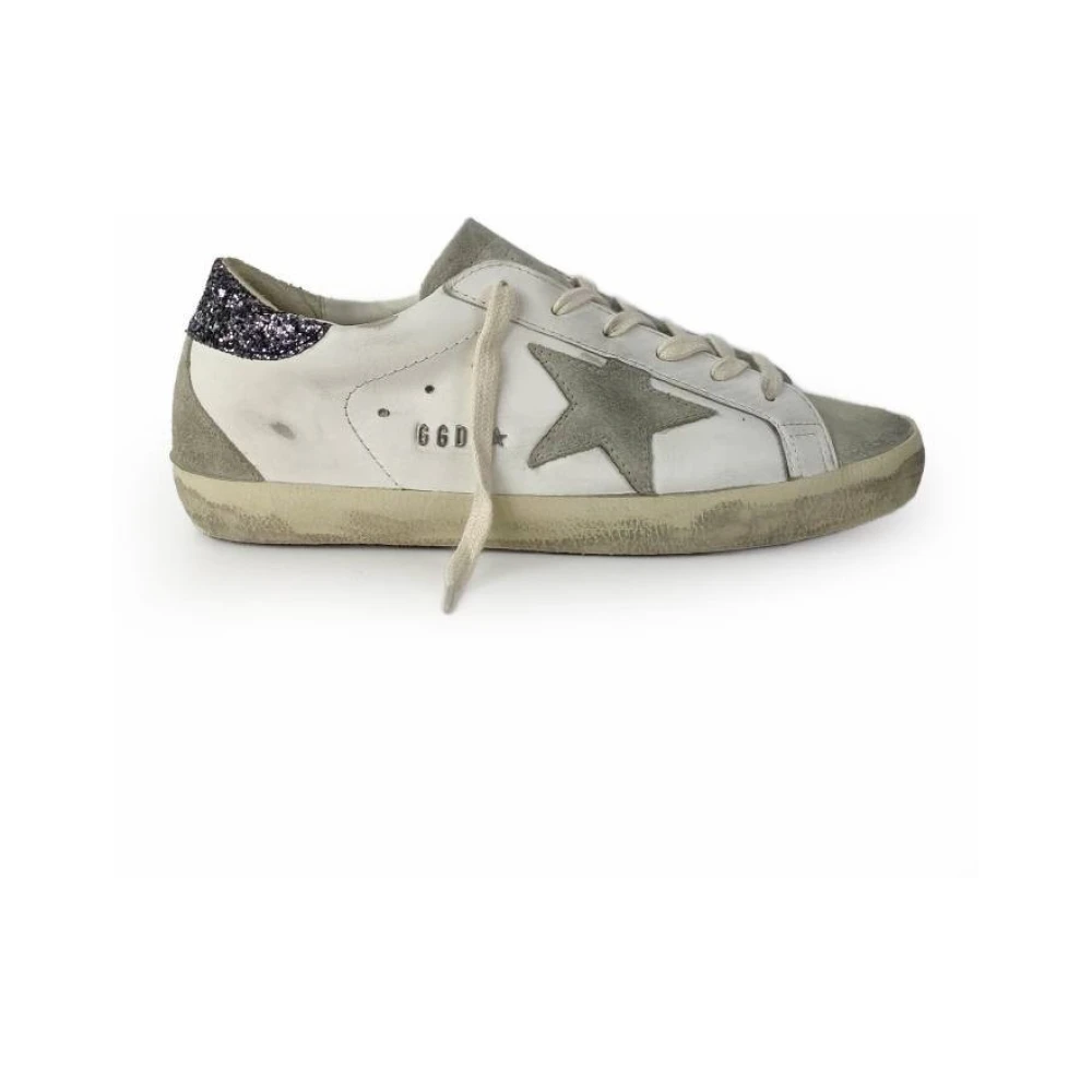 Golden Goose Vita Sneakers med Glittrande Stjärna White, Dam