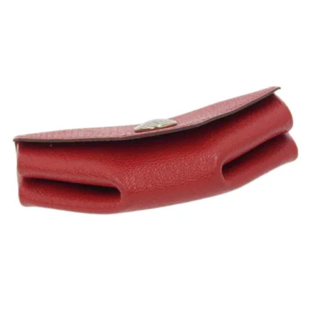 Hermès Vintage Pre-owned Leather wallets Red Dames