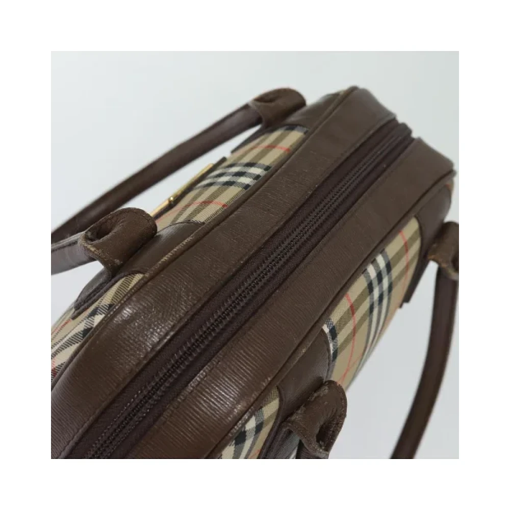 Burberry Vintage Pre-owned Canvas handbags Beige Dames