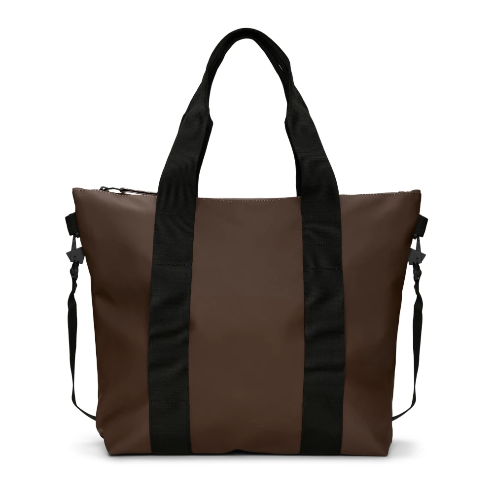 Rains Mini Tote Tas met Ritssluiting Brown Heren