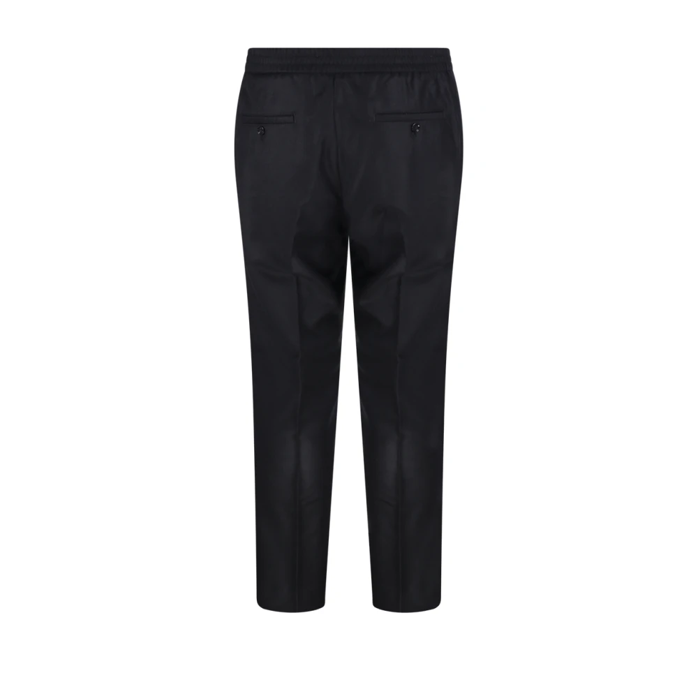 Ami Paris Zwarte elastische taille broek Black Heren