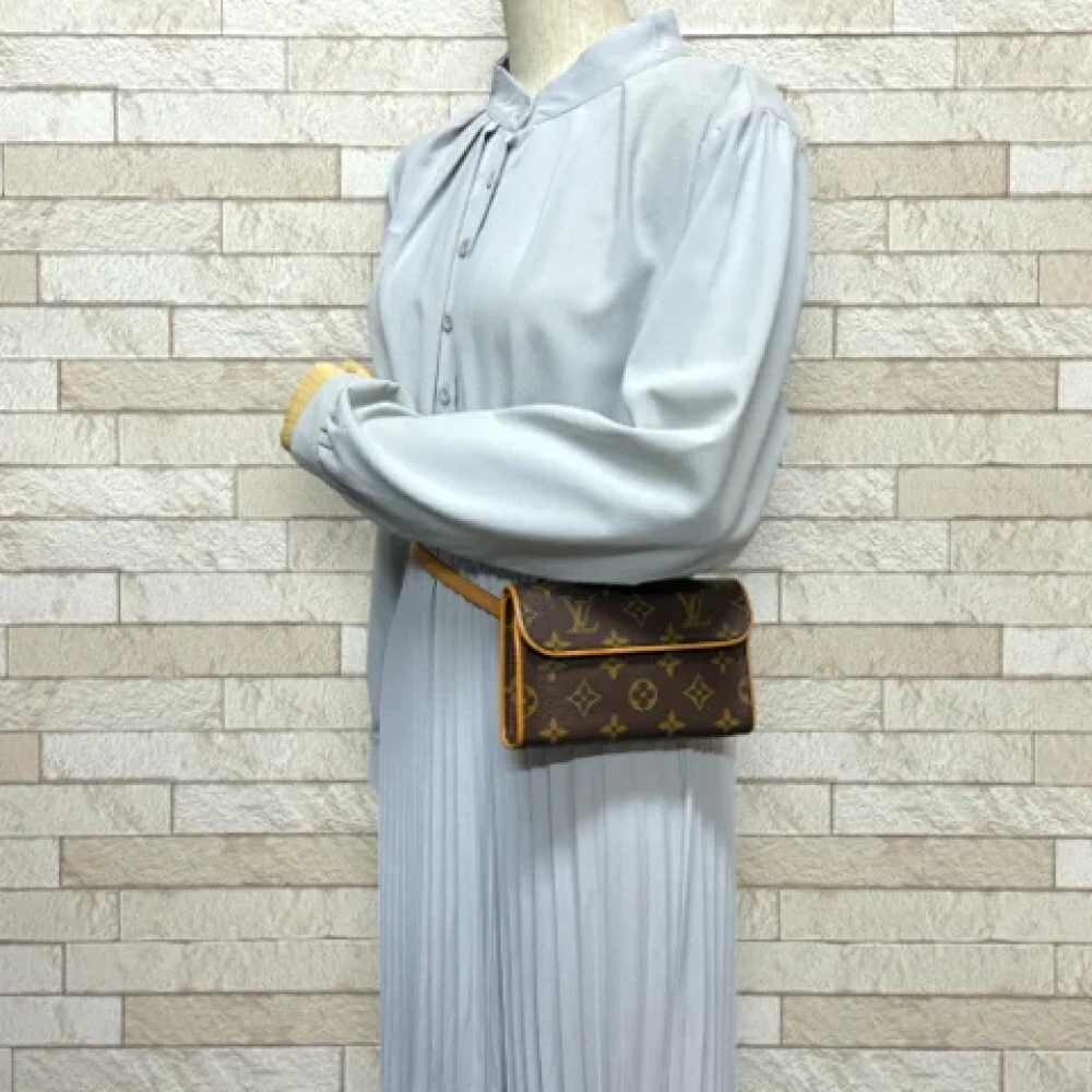 Louis Vuitton Vintage Pre-owned Fabric crossbody-bags Brown Dames