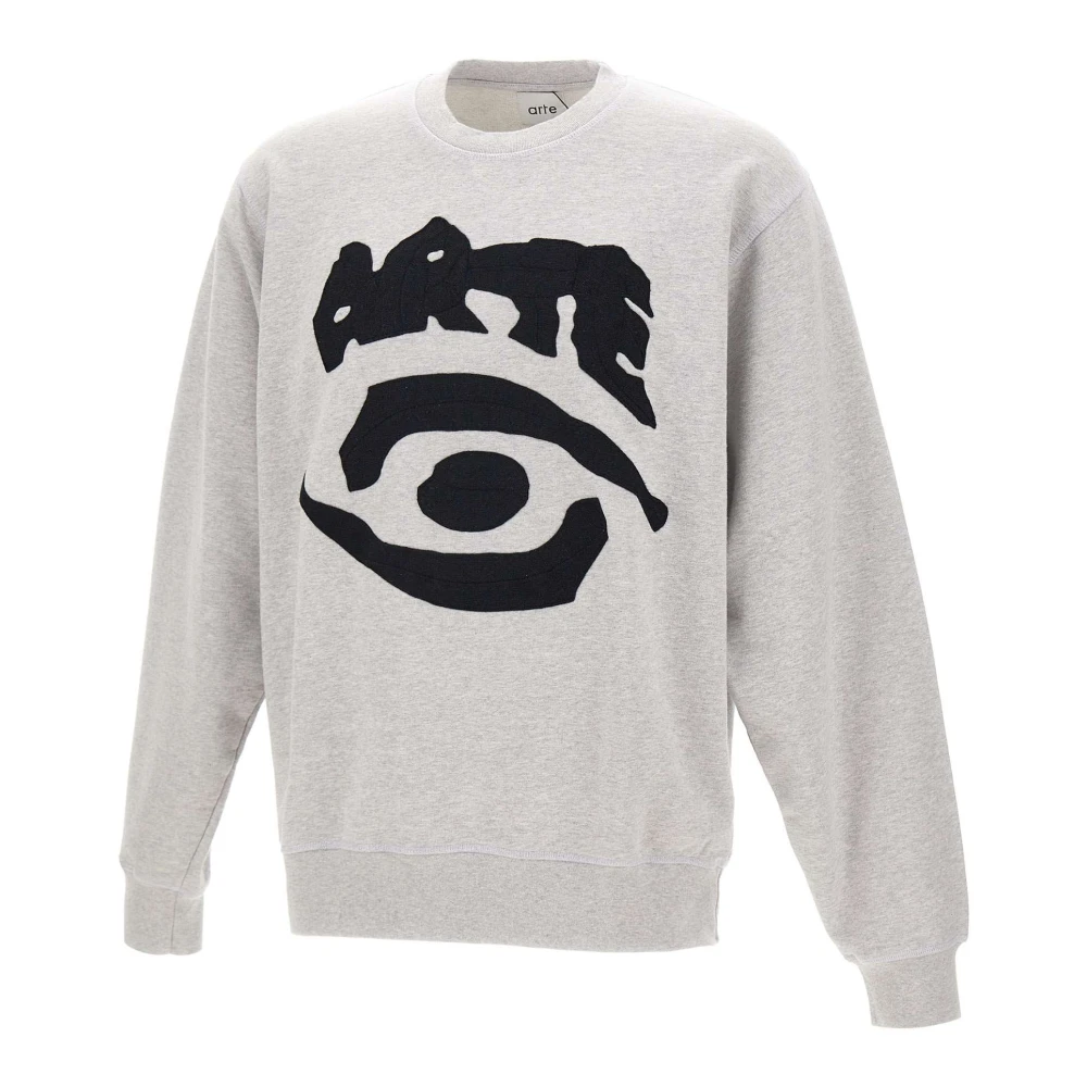 Arte Antwerp Gray Eye Front Crewneck - Male - Sweatshirts - Xl - Sweatshirts & Hoodies