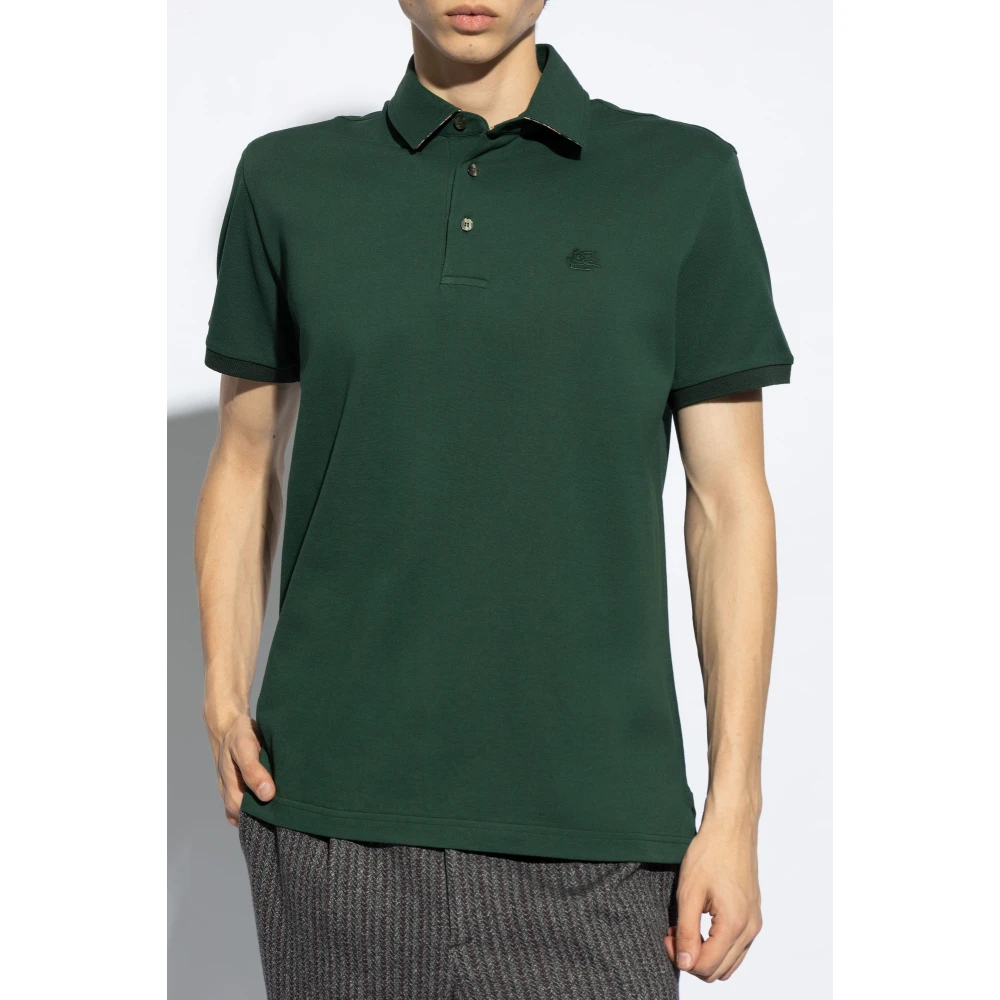 ETRO Katoenen polo Green Heren