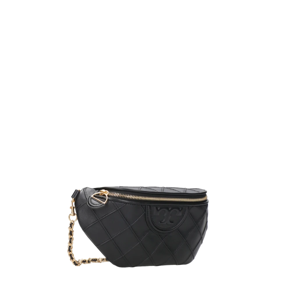 TORY BURCH Zwarte Nappa Gewatteerde Crossbody Tas Black Dames