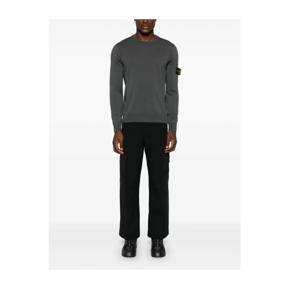 Stone Island Casual Gebreide Pullover Sweater Gray Heren