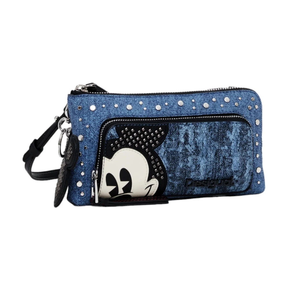 Desigual Blauwe Schoudertas met rits Blue Dames