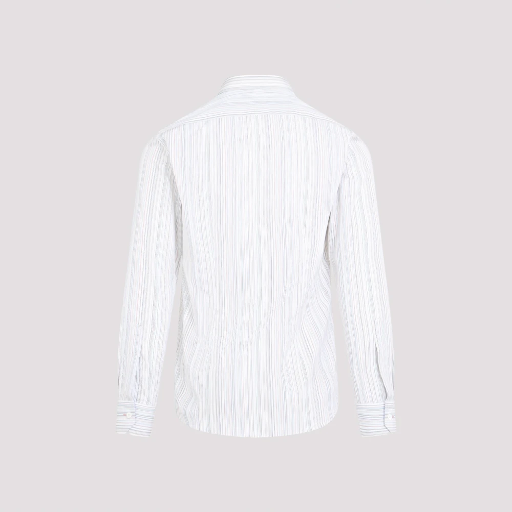 PS By Paul Smith Wit Katoenen Overhemd Elegante Stijl White Heren