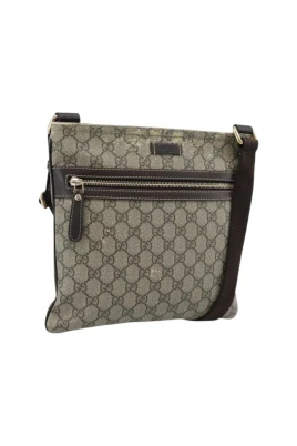 Pre-owned GG Canvas Axelremsväska