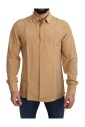 chemise-formelle-en-soie-jaune-slim-fit