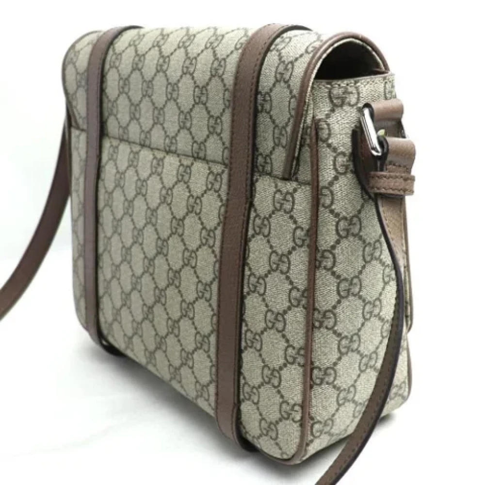 Gucci Vintage Pre-owned Canvas gucci-bags Brown Heren