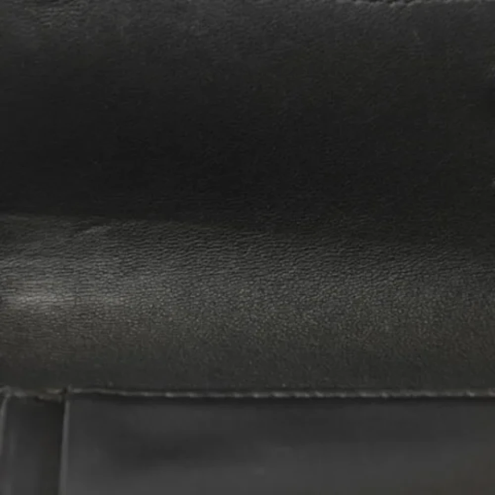 Dior Vintage Pre-owned Leather wallets Blue Dames