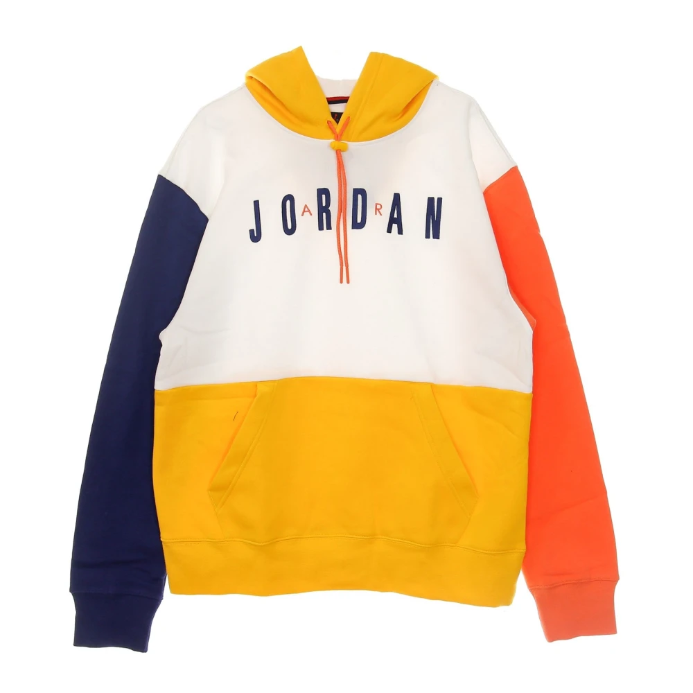 Jordan Air Graphic Hoodie in Wit Goud Multicolor Heren