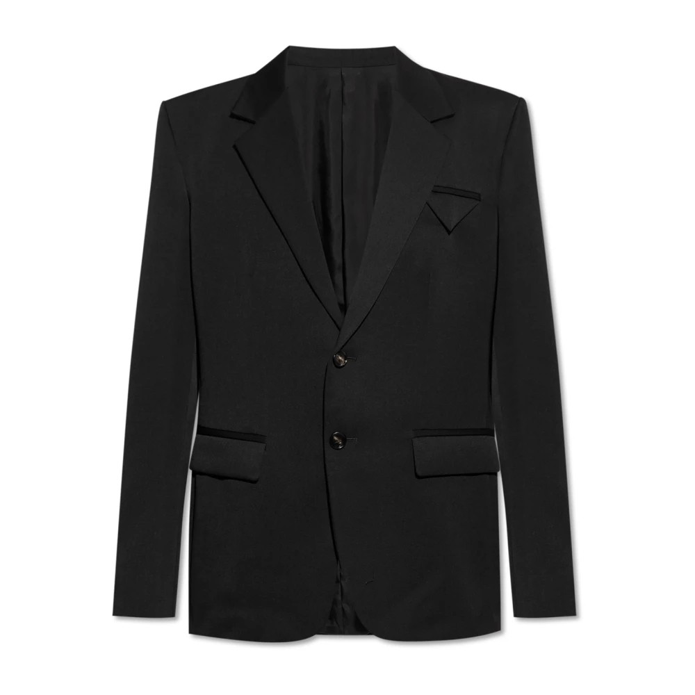 Bottega Veneta Blazer met open revers Black Heren