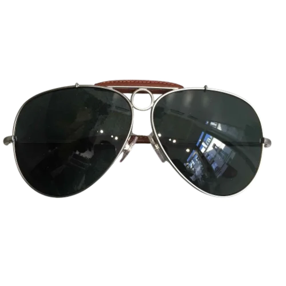Ralph Lauren Pre-owned Metal sunglasses Black Dames