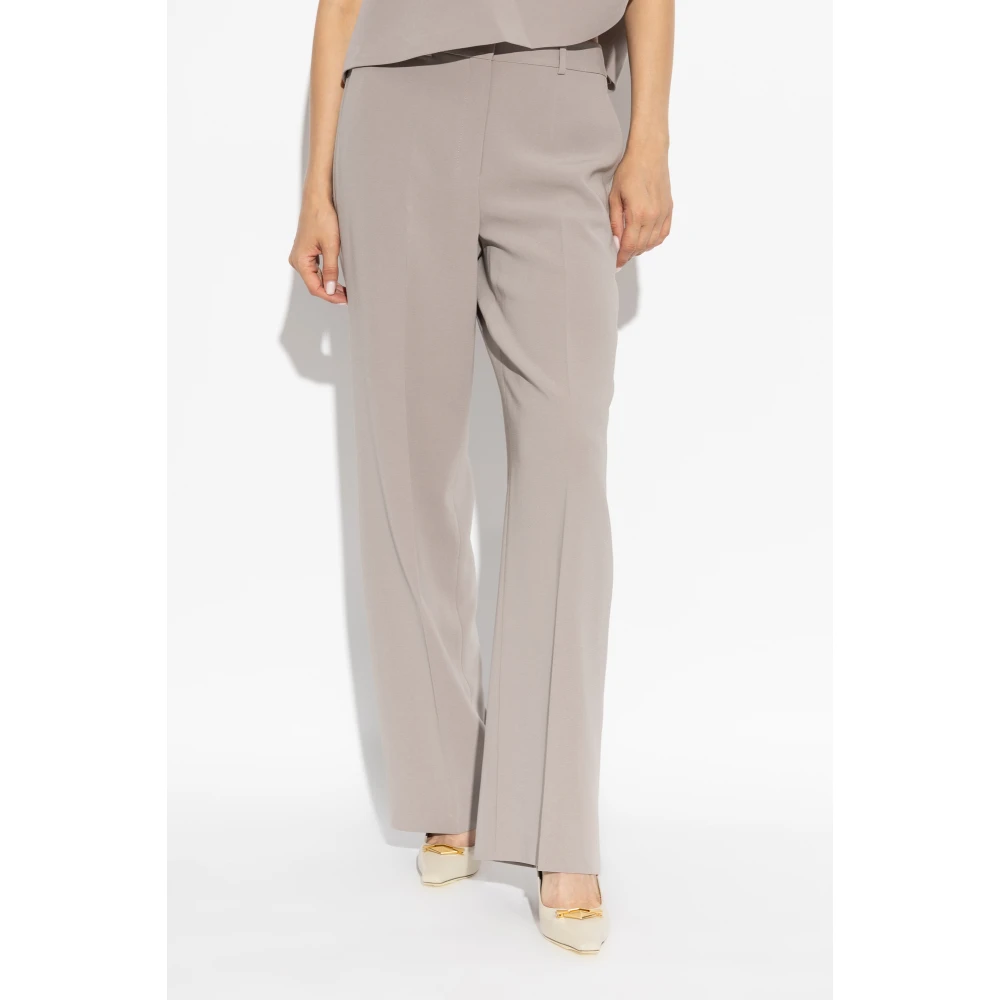 Theory Geplooide broek Gray Dames
