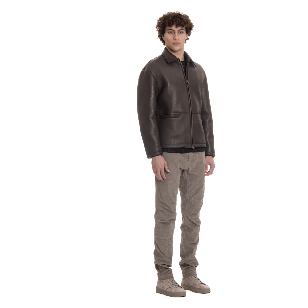 Salvatore Santoro Italiaans Ambachtelijke Bruine Ritsjas Brown Heren