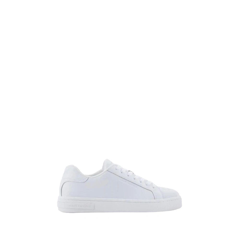Armani Exchange Vit A Sneakers Modern Minimalistisk Stil