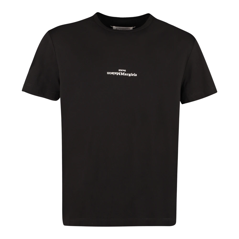 Maison Margiela Monogram Cotton T-Shirt Aw25 - Male - T-Shirts - Black - S - Tops - Image 4