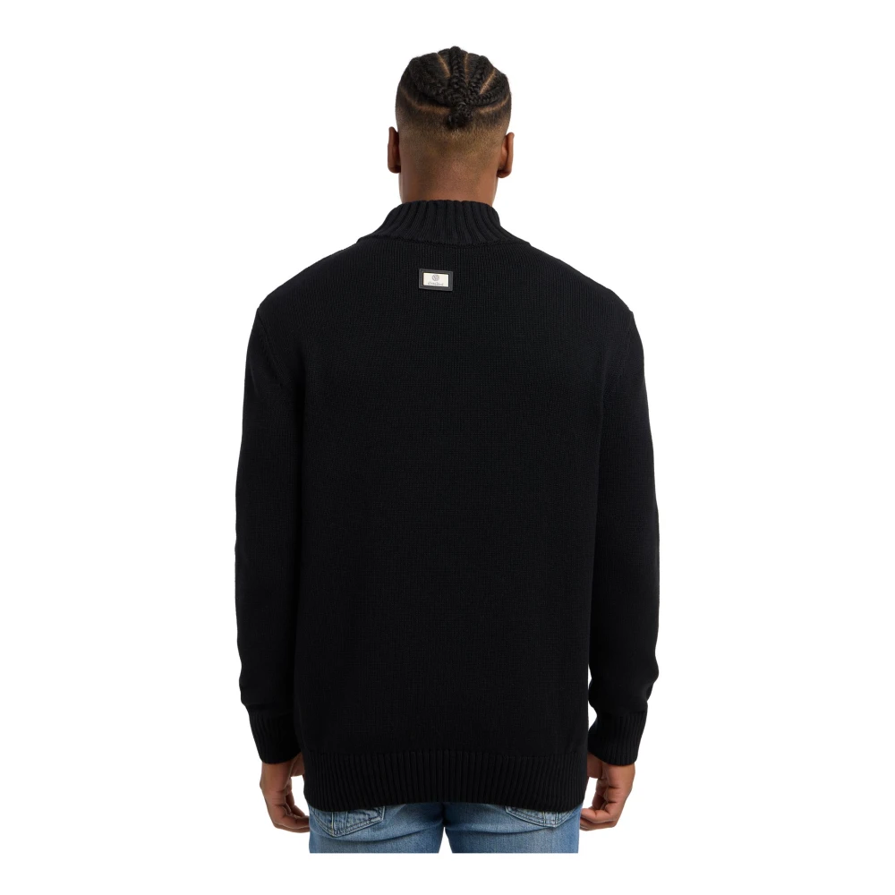 carlo colucci Urban Statement Sweater Divenuto Black Heren