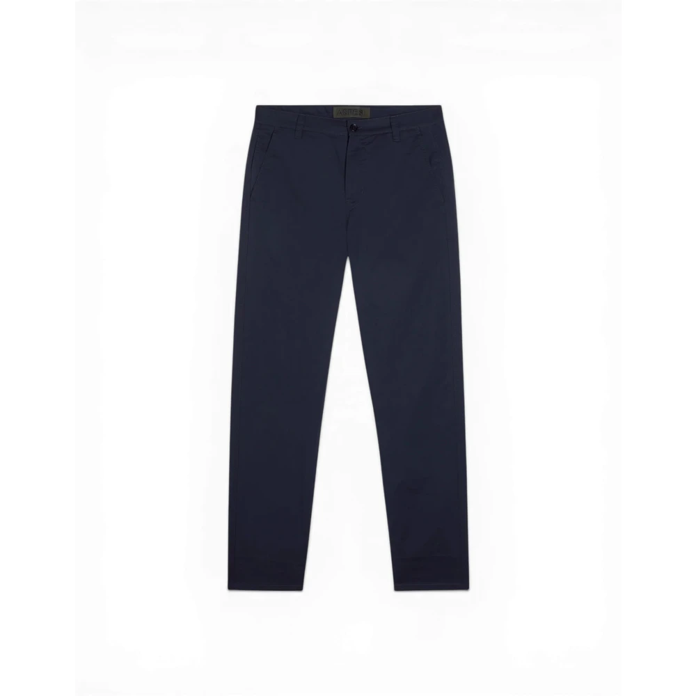 Aspesi Men's Blue Pantalone Chino Cotone Nylon Comfort - Chinos - S - Trousers