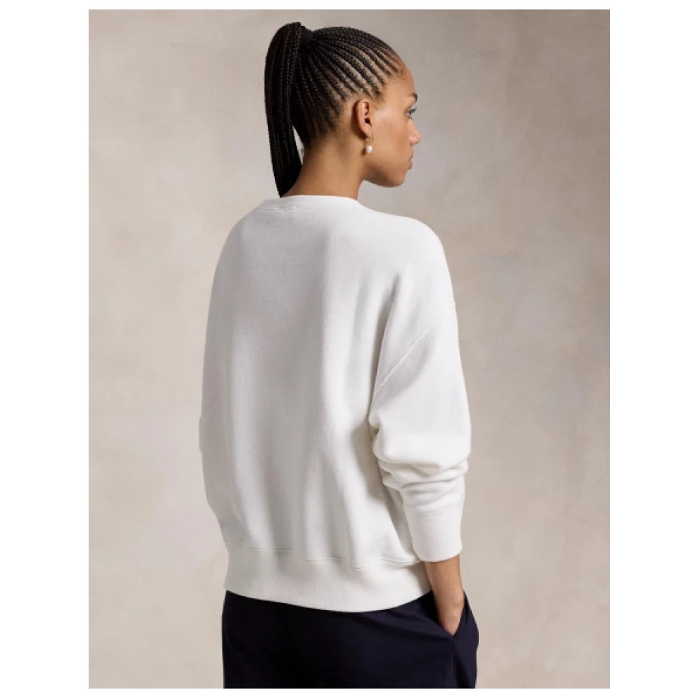 Polo Ralph Lauren Winter Collection Polo Bear Sweatshirt White Dames