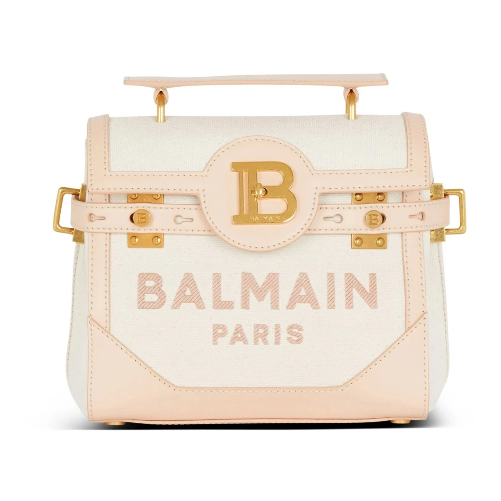 Balmain Casual Beige Tote Bag Läderhandväska Beige, Dam