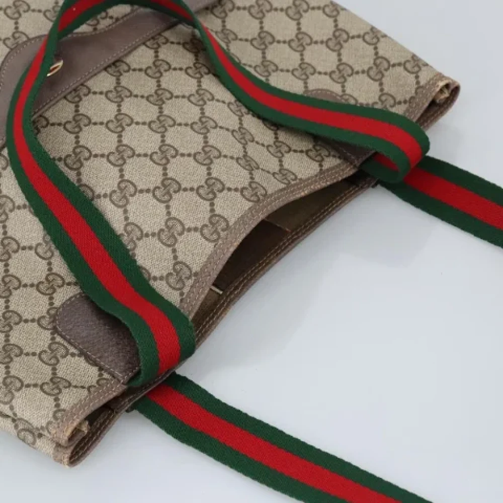 Gucci Vintage Pre-owned Canvas totes Beige Dames