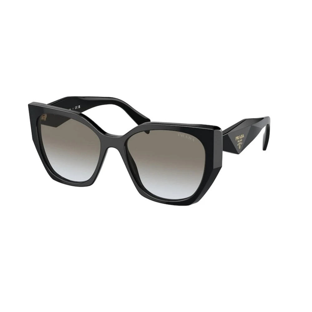 Prada Grey Woman Pr 19Zs 1Ab0a7 Sunglasses Acetate Black Pillow Normal Shaded - Image 2