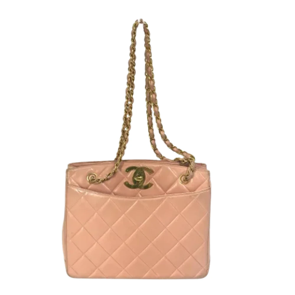 Chanel Vintage Pre-owned Fabric chanel-bags Pink Dames