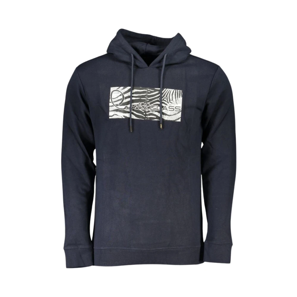 Cavalli Class Blauw Hoodie Gezellig & Stijlvol Blue Heren