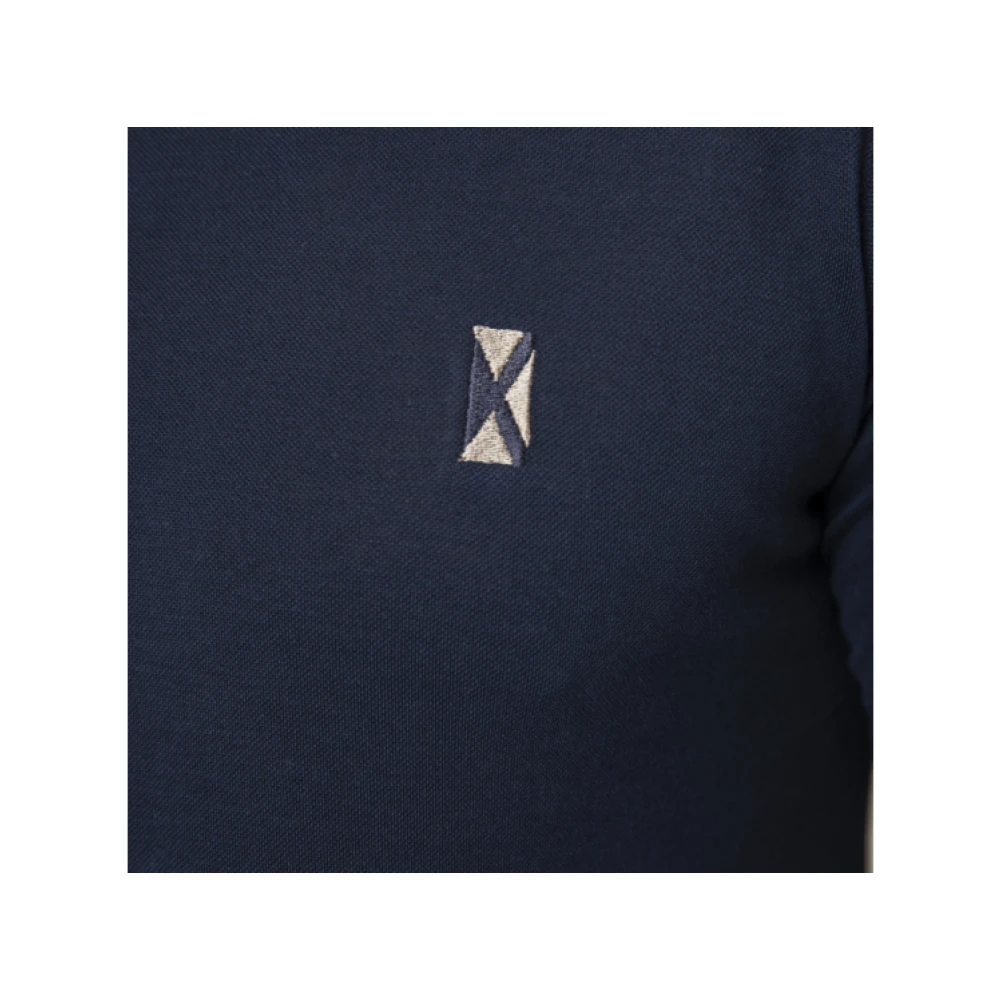 Gran Sasso Polo Shirt Blue Heren