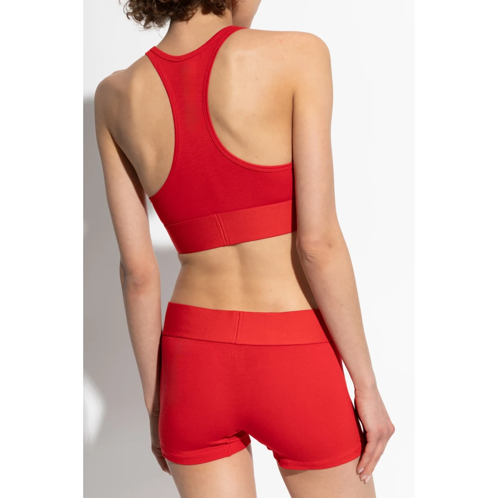 Diesel Bra Ufsb-Cotton-Race-Bralette Red Dames