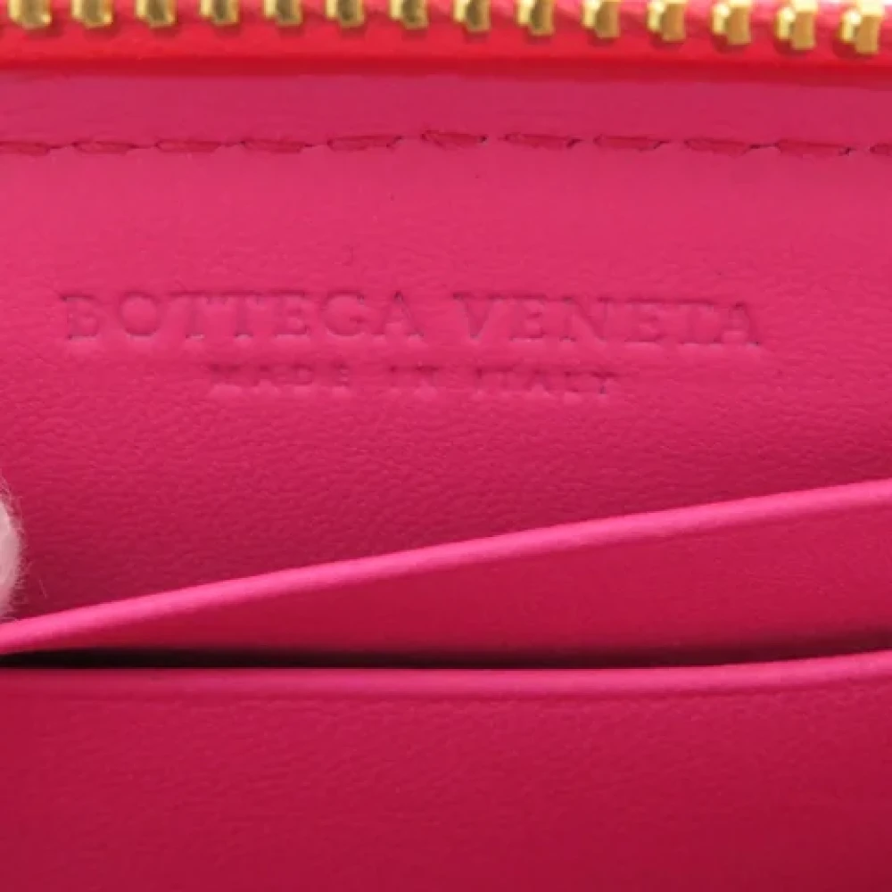 Bottega Veneta Vintage Pre-owned Leather wallets Pink Dames