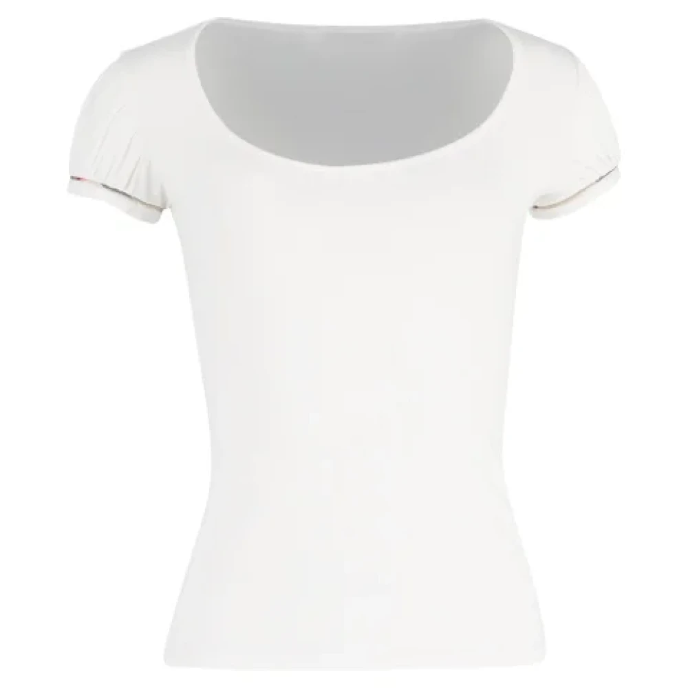 Burberry Vintage Pre-owned Cotton tops White Dames