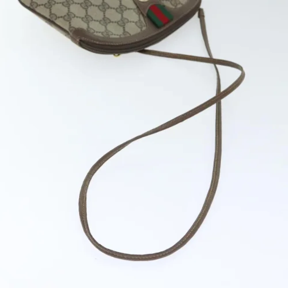 Gucci Vintage Pre-owned Leather shoulder-bags Beige Dames