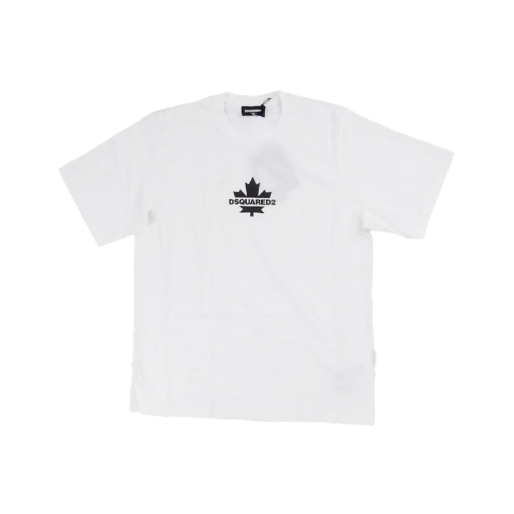 Dsquared2 Unisex White Logo Crewneck T-Shirt