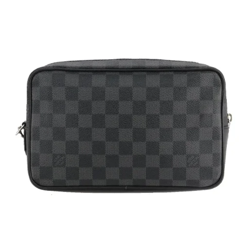 Louis Vuitton Vintage Pre-owned Canvas clutches Black Dames