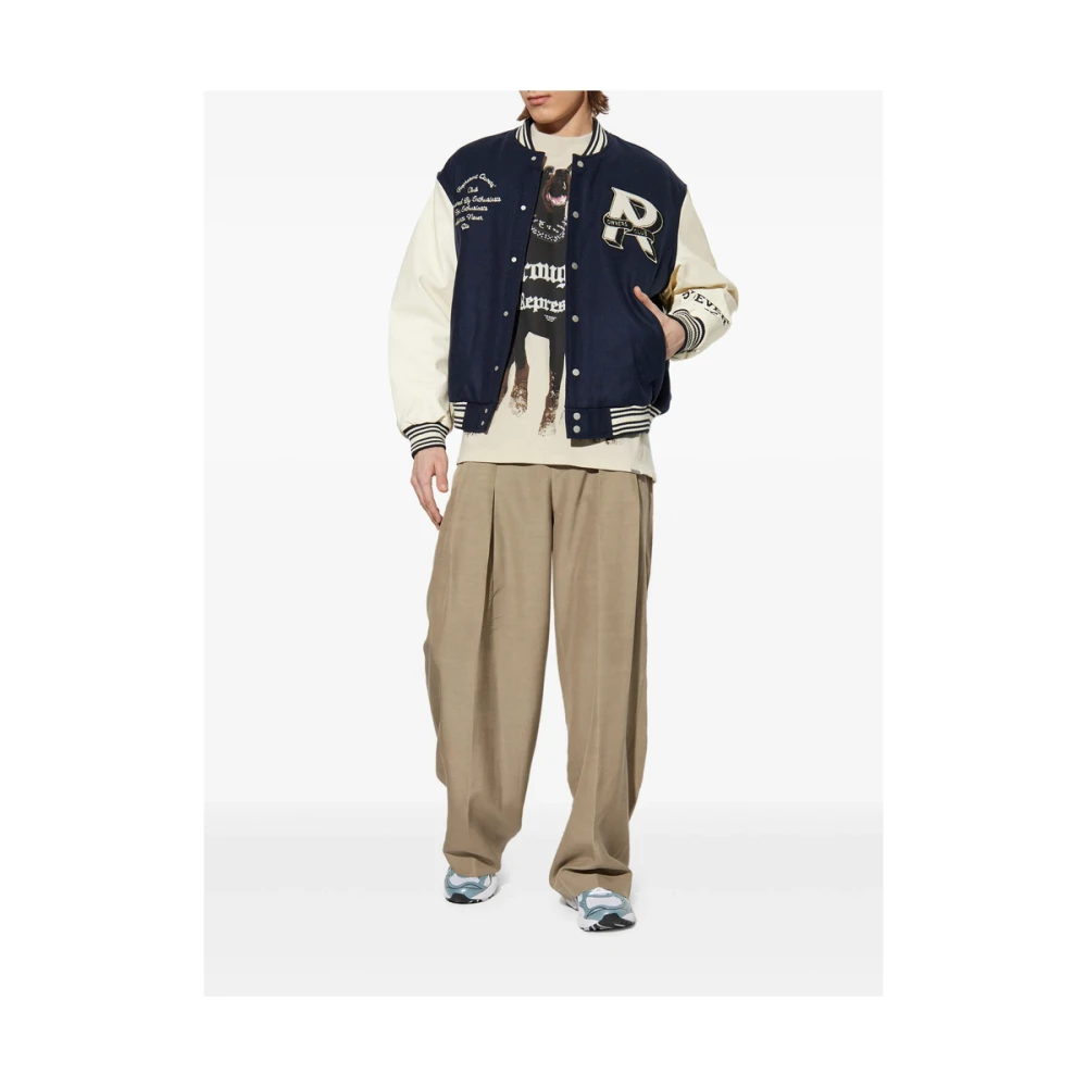 Represent Blauw Contrastmouw Ribboord Jack Blue Heren