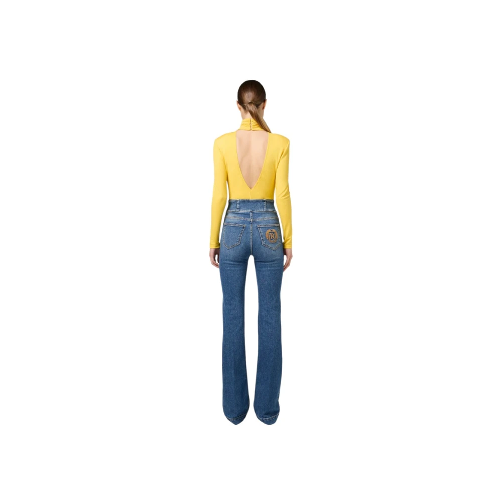 Elisabetta Franchi Stijlvolle Denim Jeans voor Vrouwen Blue Dames