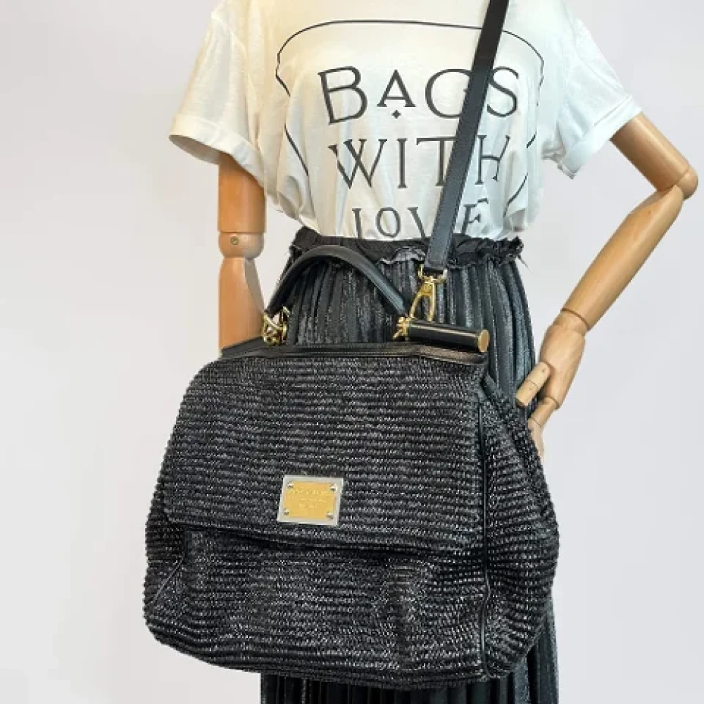 Dolce & Gabbana Pre-owned Fabric handbags Black Dames