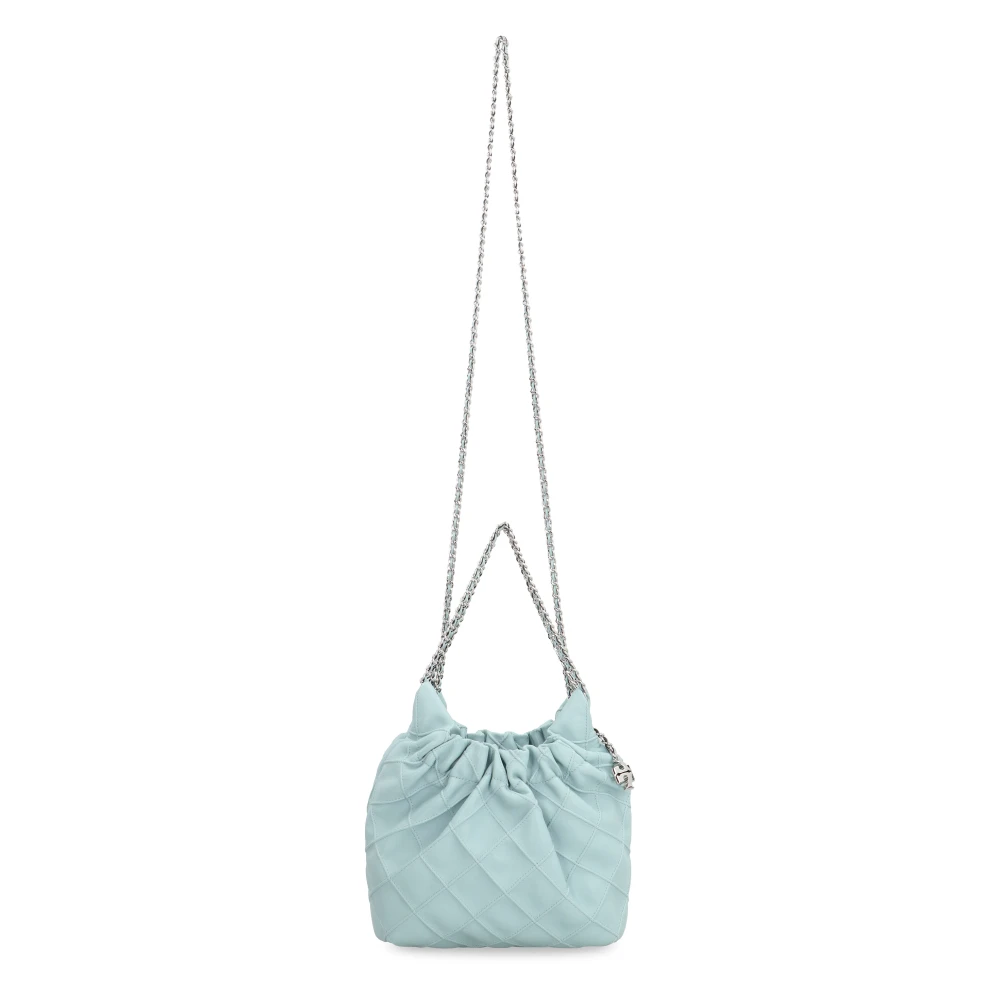 TORY BURCH Gewatteerde Leren Mini Schoudertas Blue Dames