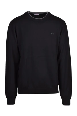 Pullover med rund hals
