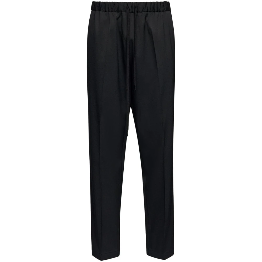 MM6 Maison Margiela Zwarte Broek Stijlvol Trendy Black Heren