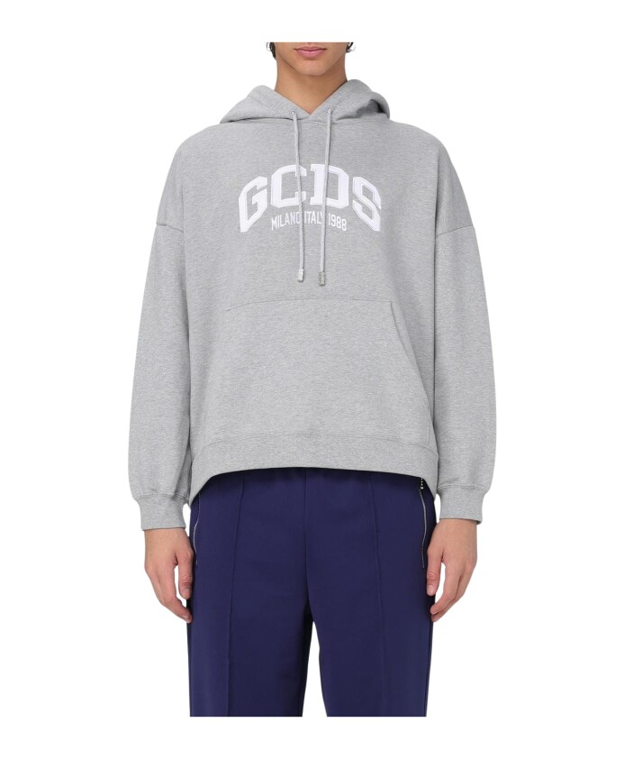 stylish-grey-logo-hoodie-sweater