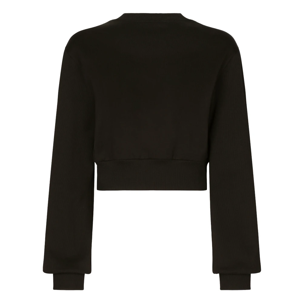 Dolce & Gabbana Italiaans Gemaakt Sweatshirt Black Dames