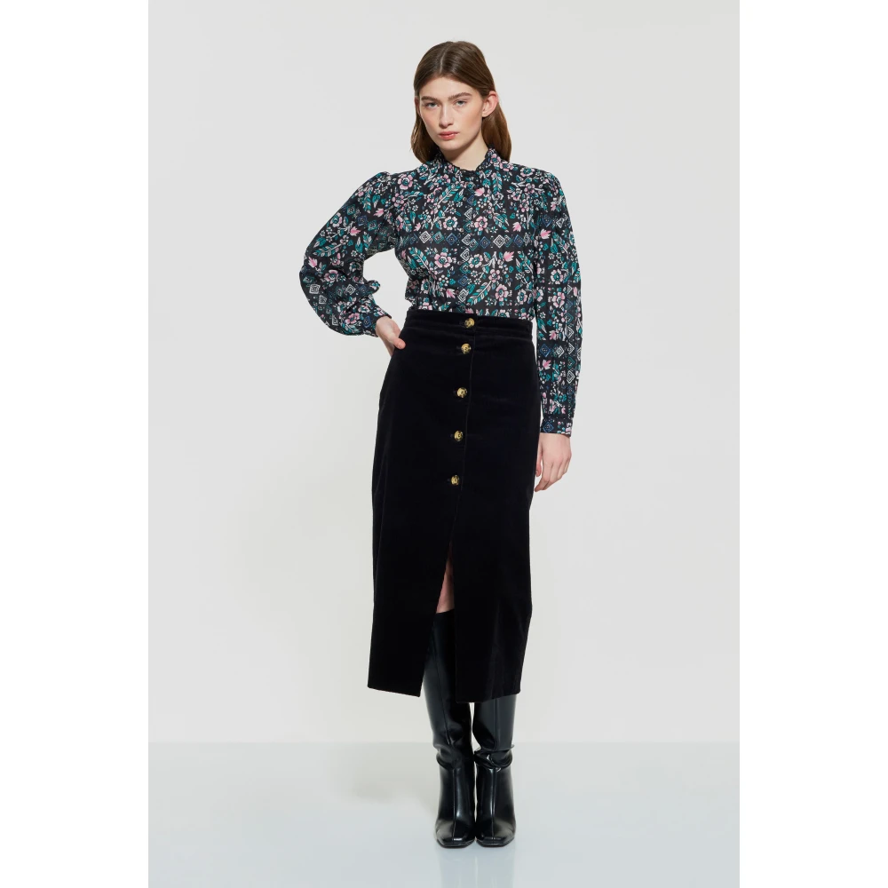 Antik batik Bloemenprint blouse Multicolor Dames