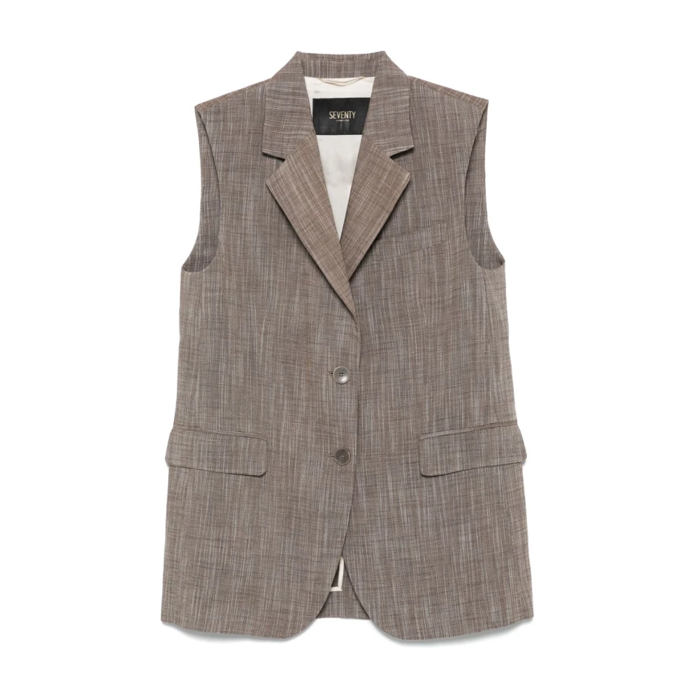 Seventy - Jackets > Vests - Brown - Seventy - Modalova