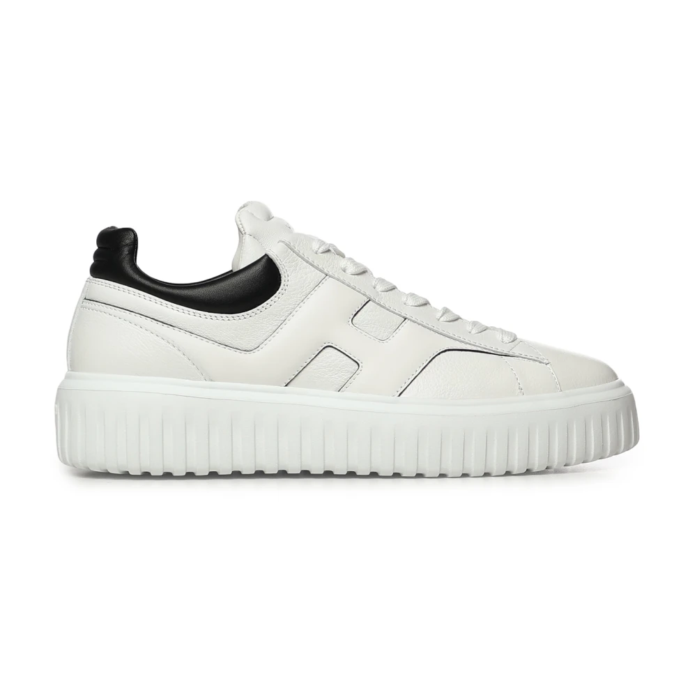 Hogan Men's White Sneakers, 9 Uk, H-Stripes Trainers